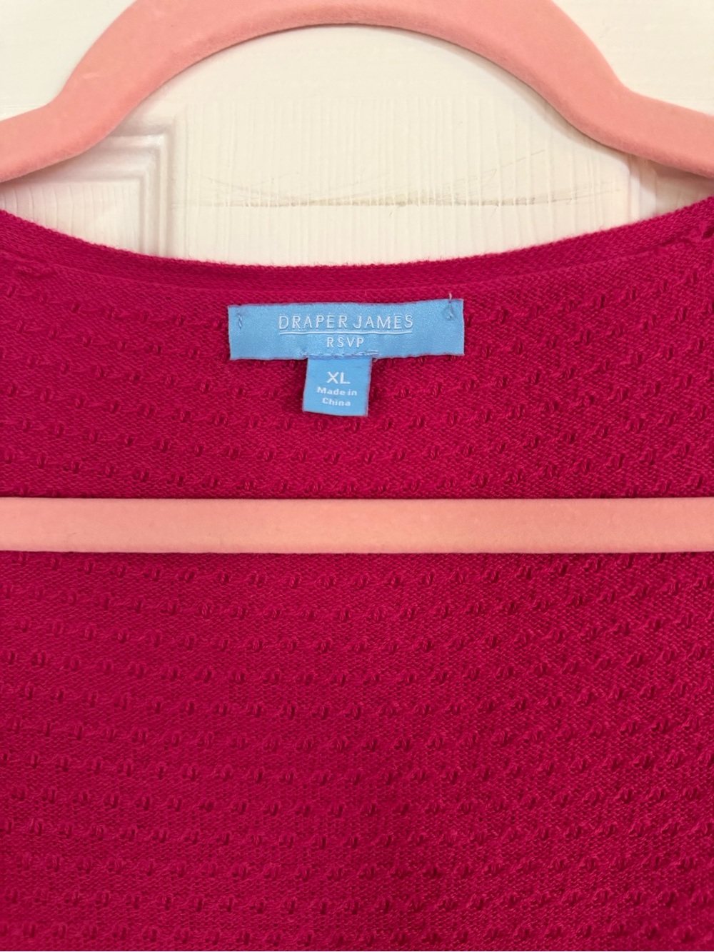 Draper James Raspberry Open-Front Knit Cardigan - Picture 2 of 3